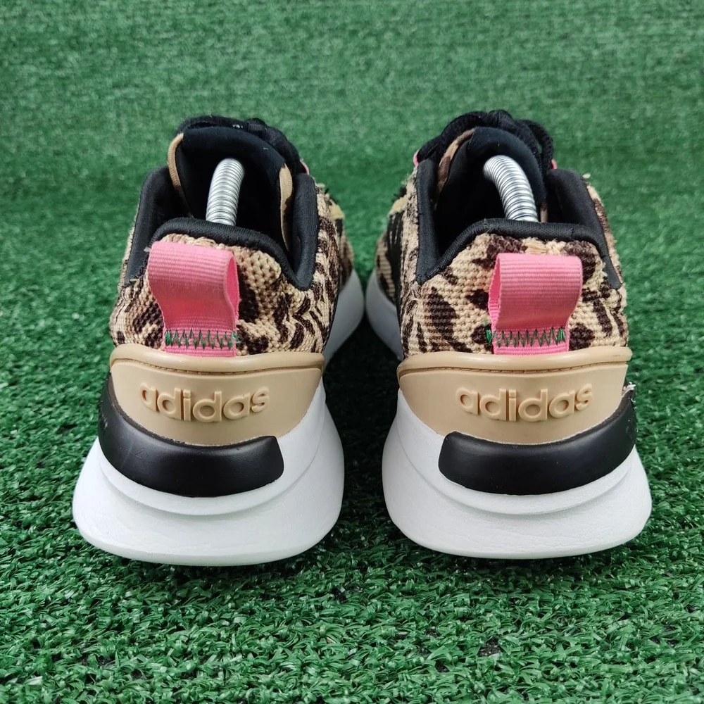 Adidas Sneakers Women 3.5 Brown Racer TR21‎ Leopard Print Cloudfoam GW7147